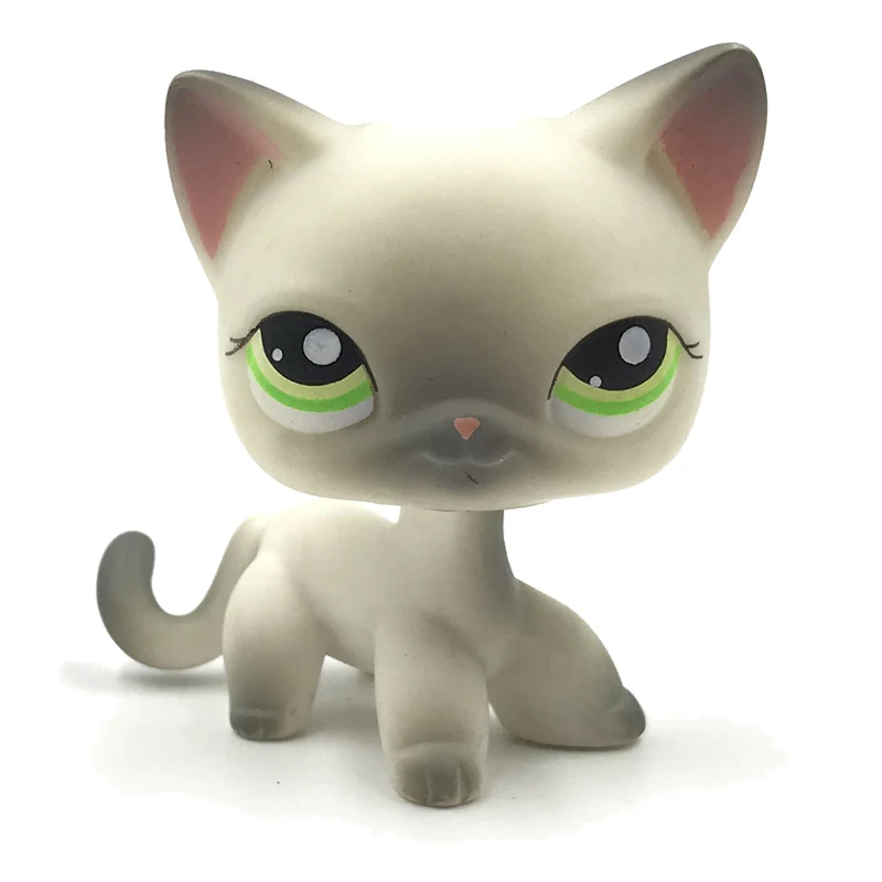 original font b pet b font shop lps toys littlest Short Hair cat 125 grey white
