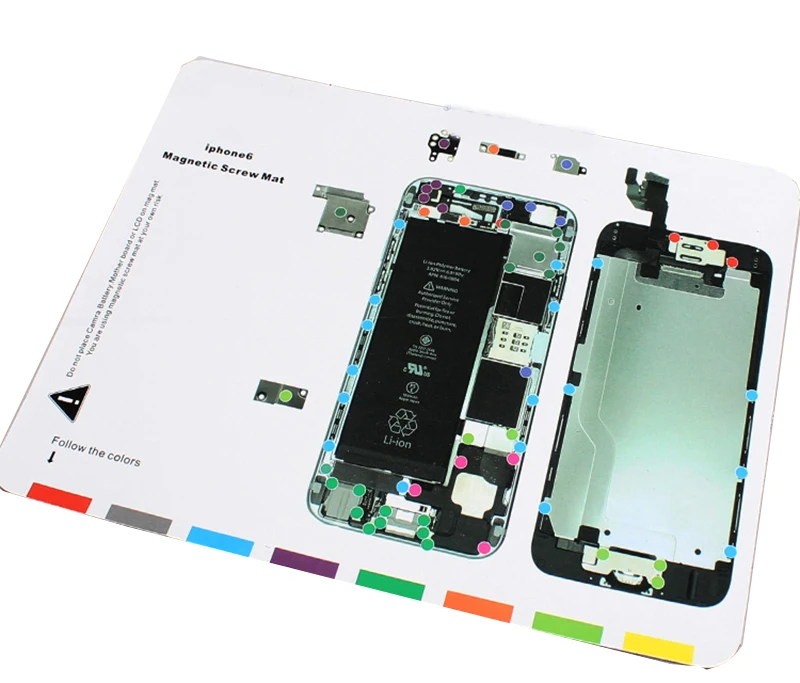 

Magnetic Screws Memory Mat board for iphone 6 repair screw magnetic sheet screw Memory plate