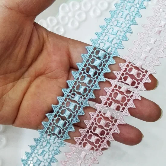

Inventory clearance water soluble hollow lace pink blue clothing accessories