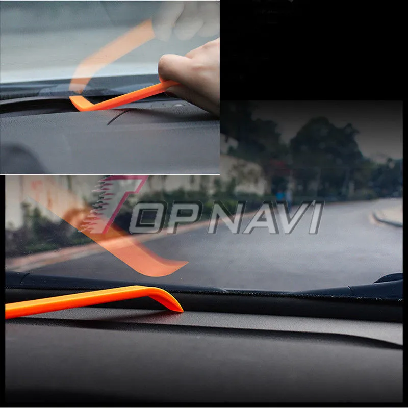 Rubber 1.6m Soundproof Dustproof Sealing Strip for Auto Car Dashboard Windshield 8