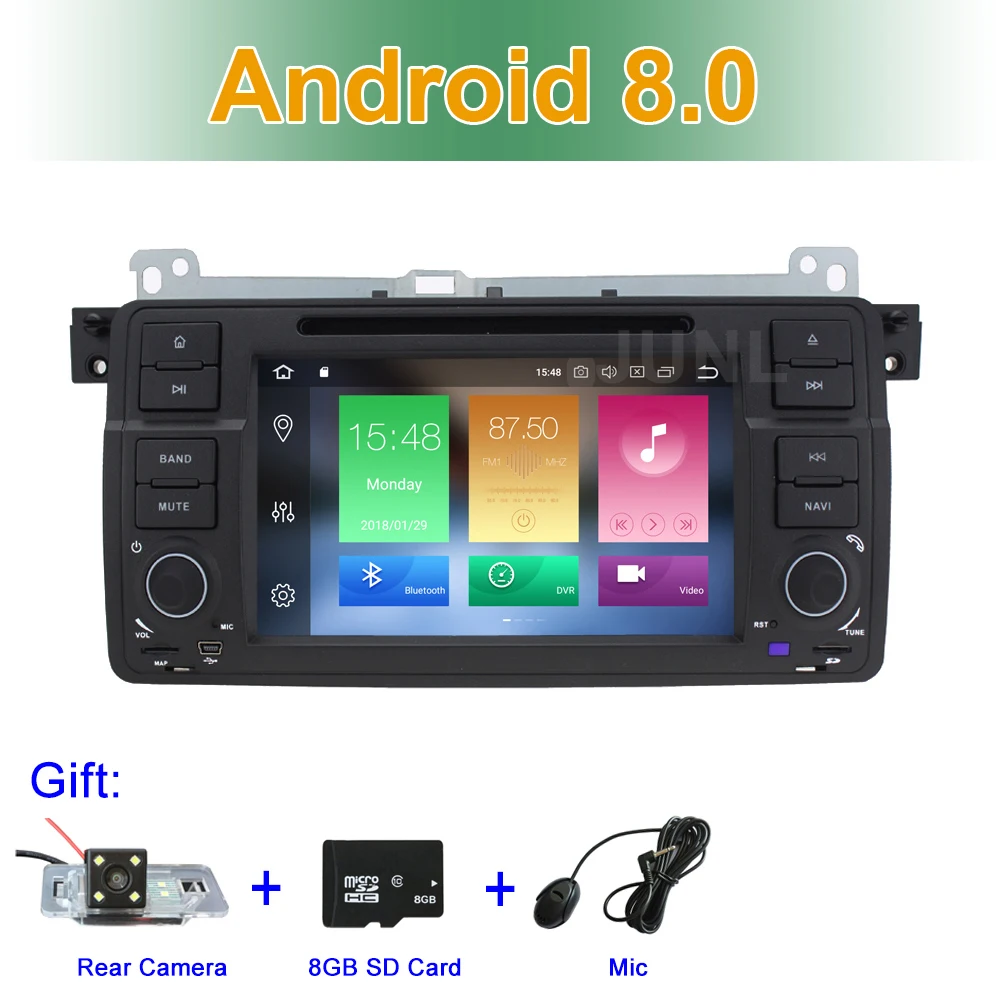 

Android 8.0 Car DVD Radio Player for BMW/E46/M3 with BT Wifi GPS