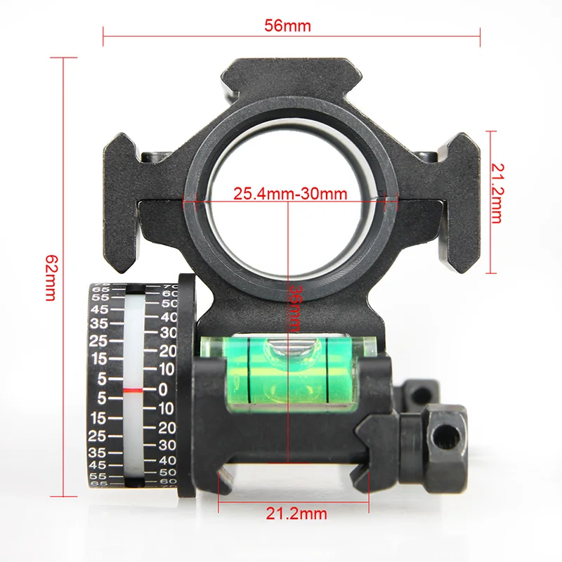 PPT Охотничьи аксессуары крепление оптического прицела винтовки 25,4 мм или 30 мм двойное кольцо консольное крепление Вивера прицела с уровнем Buble GZ24-0186