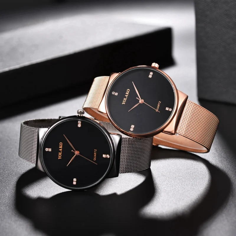 

2019 Fashion Simple Men's Quartz Watch Alloy Strap Casual Fashion Metal Large Disc Quartz Watch