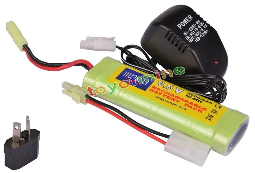 1 шт. 9 6 в NiMH 2800 мАч аккумулятор + зарядное устройство для RC автомобиля