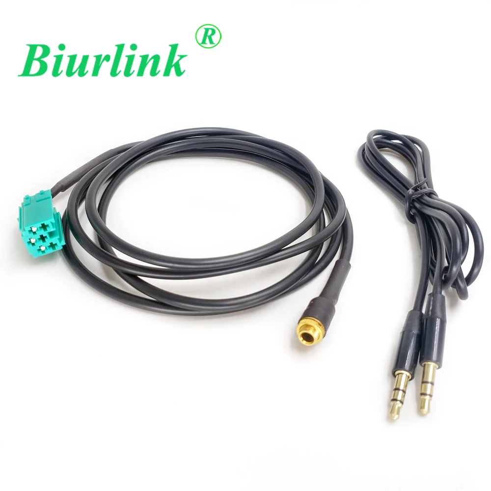 Biurlink автомобильный 6Pin мини ISO CD чейнджер 3 5 мм вход для источника аудио сигнала в