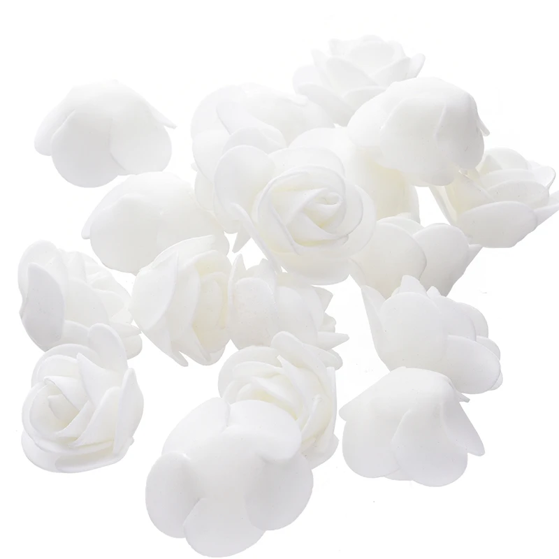 50pcs 3.5cm Small Mini Roses Foam Artificial Flowers For Wedding Festive Decoration Handmade Pompom DIY Craft Accessories #D7 50pcs 3.5cm Small Mini Roses Foam Artificial Flowers For Wedding Festive Decoration Handmade Pompom DIY Craft Accessories #D7