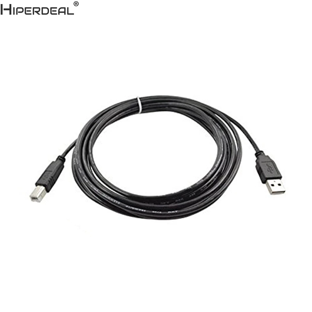 Высокоскоростной Кабель для принтера HIPERDEAL USB 2 0 длина от A до B черный
