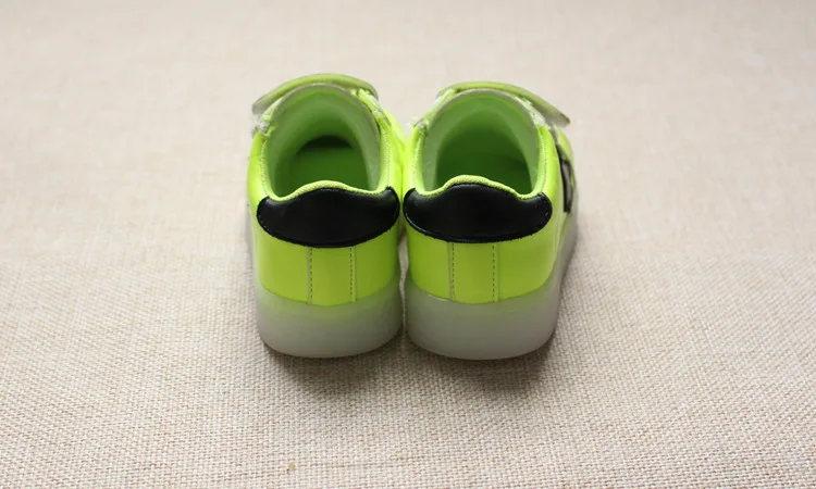 Новая детская повседневная обувь для мальчиков и девочек, цветной светодиодный светильник, модные кроссовки, нескользящая спортивная обувь № 164