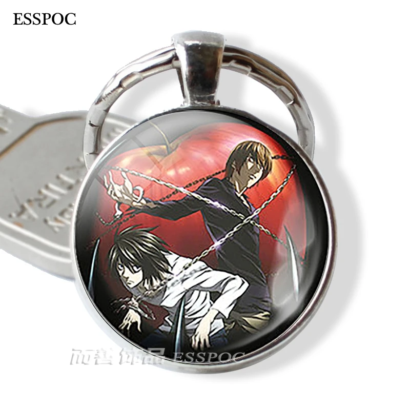 Модные аксессуары в стиле аниме подвеска брелок виде надписи Death Note ювелирный
