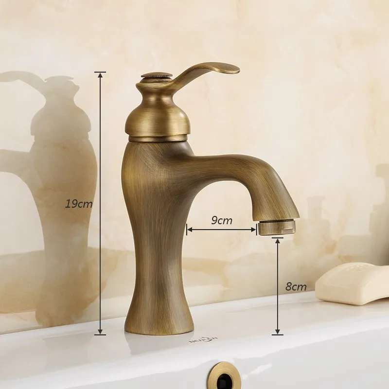Basin Faucet Antique Brass Single Handle Bathroom Vanity Sink Faucet Basin Deck Mount Mixer Tap KD730 Basin Faucet Antique Brass Single Handle Bathroom Vanity Sink Faucet Basin Deck Mount Mixer Tap KD730