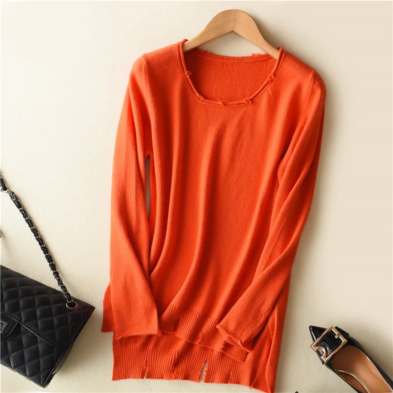 adohon 2018 womens winter Cashmere sweaters and auntmun women knitted Pullovers High Quality Warm Female thickening Oneck