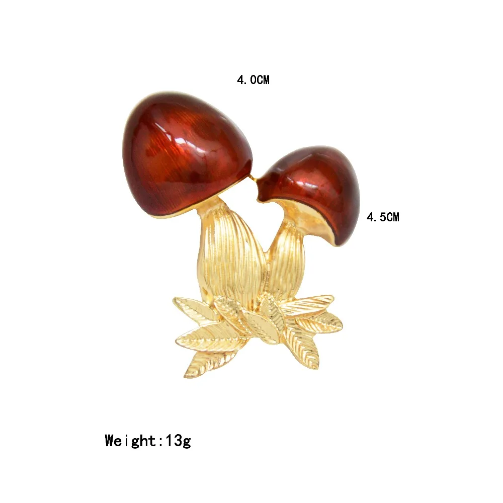 CAIZI Новая Милая брошь гриб булавка для женщин яркие броши Эмаль Булавка Свадебные украшения одежда шляпа аксессуары брошь подарки