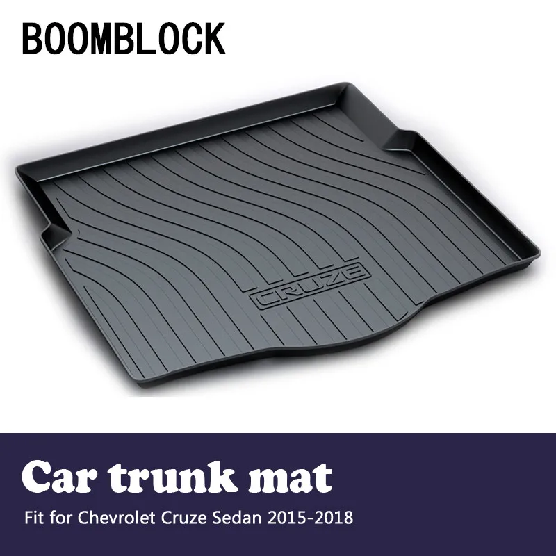 

Car rear trunk mat Cargo Liner For Chevrolet Cruze Sedan 2015 2016 2017 2018 Luggage Tray Carpet Anti-slip mat Accessories