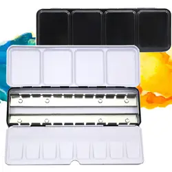 Пустые акварельные краски коробка для баночек с красками профессиональная 12/24 палитра цветов держатель для хранения картин школьные