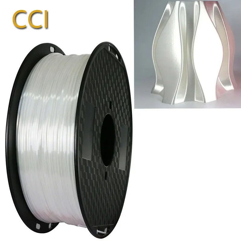 

Silk pla white 1.75mm 1kg 3d printer filament silky pla 3d pen printing material silk like feel rich luster 3d print materials