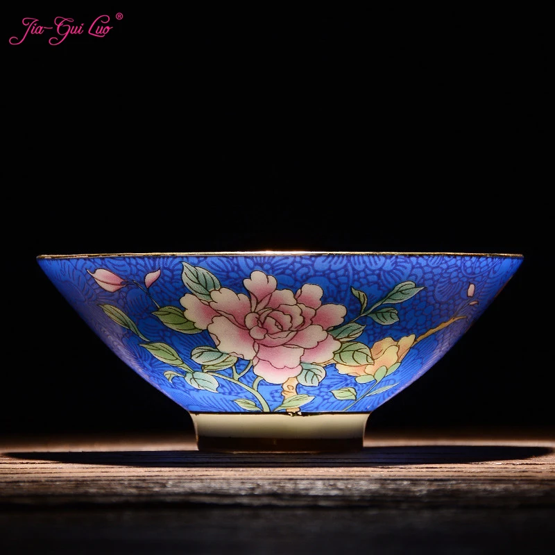 

Jia-gui luo Chinese ceramics Jingdezhen tea cup ceramic pastel technology beautiful generous