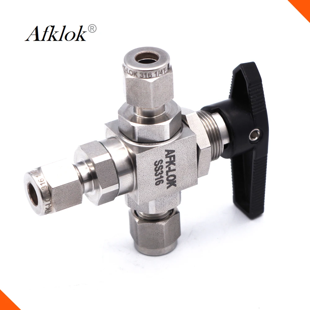 3way 3000PSI High pressure gas ball valve 1/8"in Valve from Home