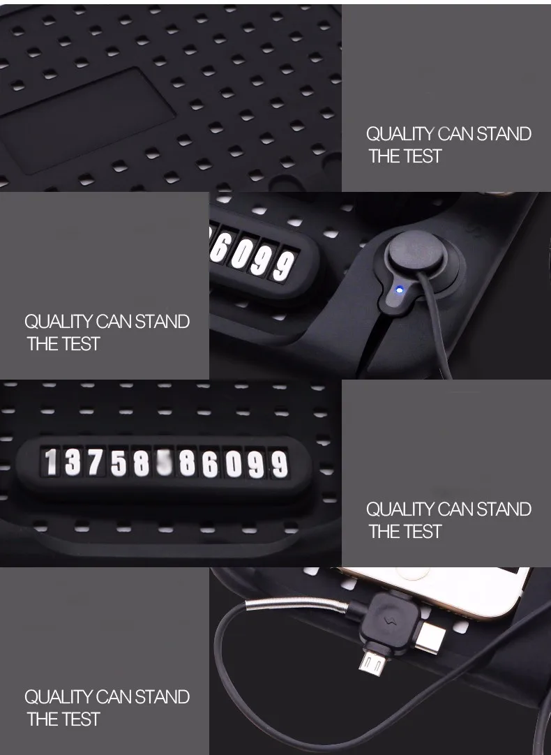 Универсальный силиконовый Автомобильный держатель для мобильного телефона, Противоскользящий коврик для gps и зарядки телефона, автомобильный стиль