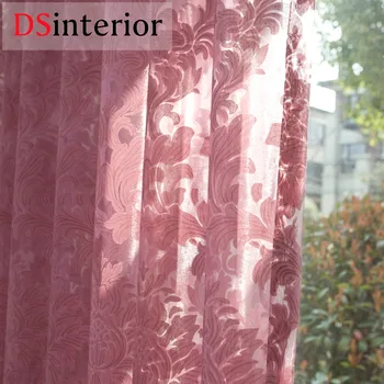 

DSinterior classic style sheer tulle curtain for living room