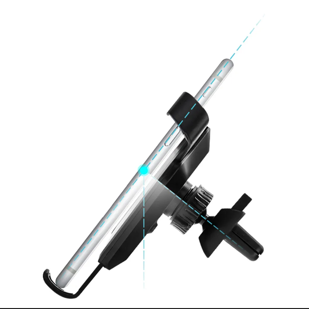 Автомобиль монтажный зажим Qi Беспроводной Зарядное устройство быстро Беспроводной зарядки Магнитная высокое Скорость сертифицированных сотовый телефон Зарядное устройство Портативный Зарядное устройство