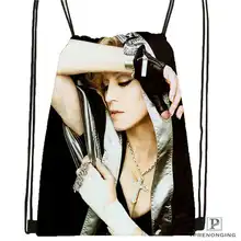 Пользовательские Мадонна-@ 02 походная сумка на шнурке милый рюкзак для детей(черная спинка) 31x40 см#180611-03-106