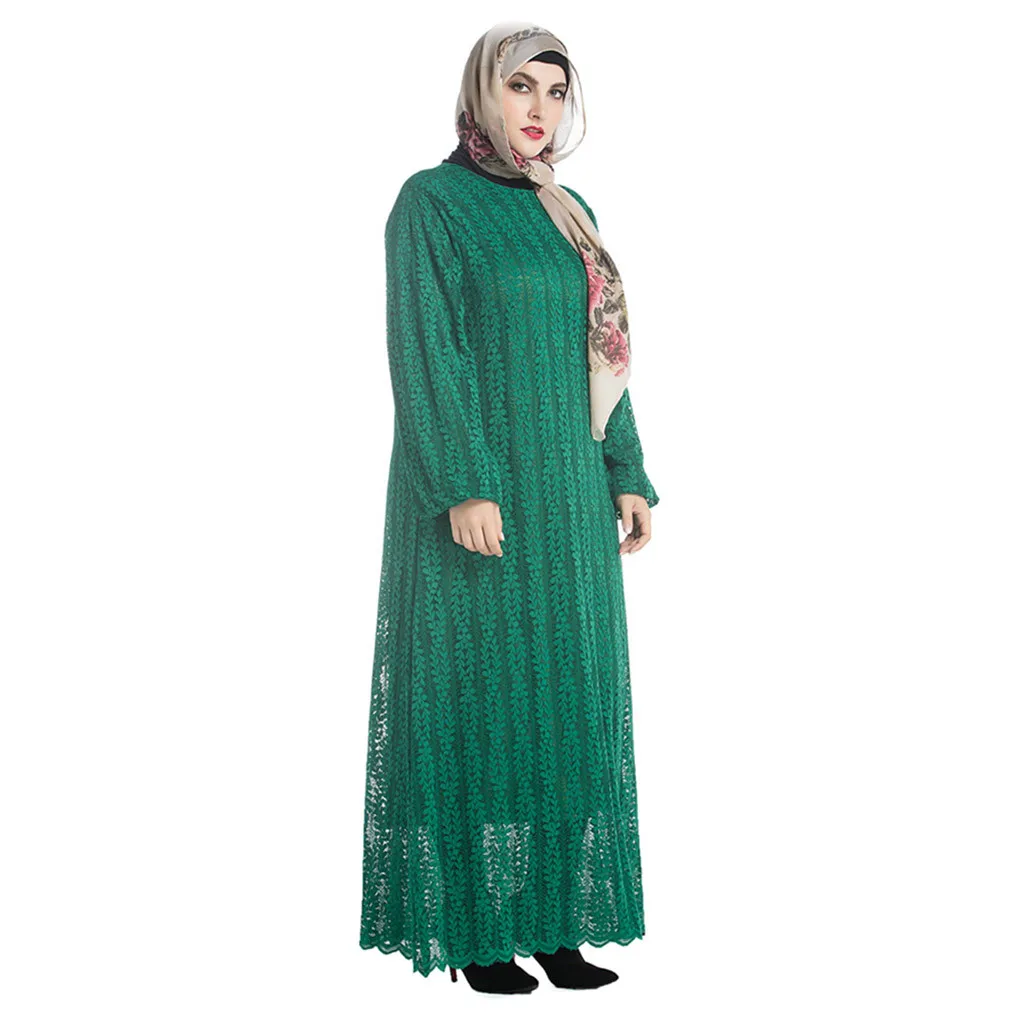Исламский, арабский abaya платье для женщин с длинным рукавом винтажное женское мусульманское платье-Абая кафтан с длинным рукавом плюс размер халат a0318