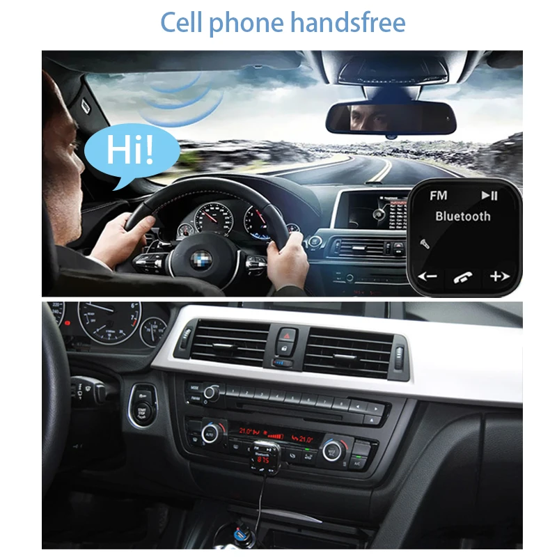 Bluetooth Автомобильный mp3 плеер беспроводной fm-передатчик автомобильный комплект Hands Free Магнитная база с двумя USB Автомобильное зарядное устройство для iPhone samsung