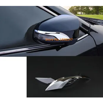 

Car body ABS chrome back rear view Rearview Side Mirror sticks trim frame lamp 2pcs for Toyota Camry 2015 2016 2017