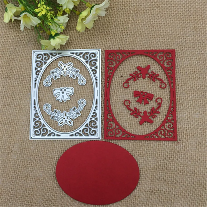 Hollow Frame Metal Cutting Die Stencil Scrapbooking Album Embossing DIY Crafts