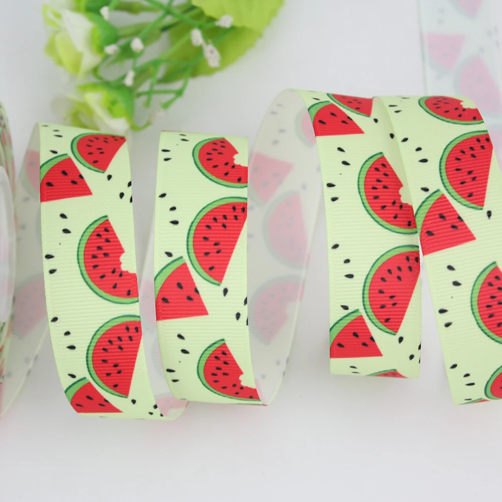 watermelon printed grosgrain ribbon (6)