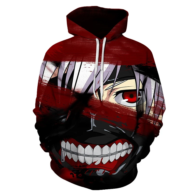 Мужская/Женская толстовка с капюшоном BINGYILONGJapanese Anime Tokyo Ghoul Повседневная