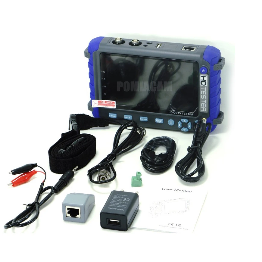 Ferramenta de Testes Cctv Câmera Monitor Profissional 5 Polegada Display 8mp Ahd Tvi Cvi Cvbs Tester Ptz Iv8c 8 Tela e monitor de CFTV