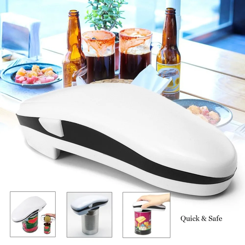 

Mini Convenient One Touch Automatic Electric Can Tin Bottle Opener Restaurant Kitchen Wrench
