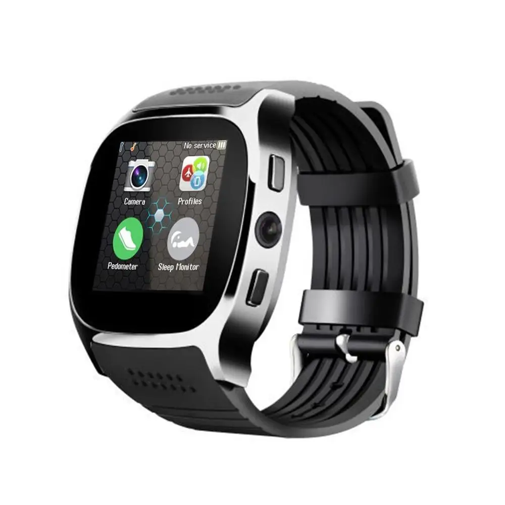 

T8 1.5 Inch TFT LCD Touch Screen Bluetooth Smart Watch With Camera Facebook Whatsapp Support SIM TF Card Call Wristwatch