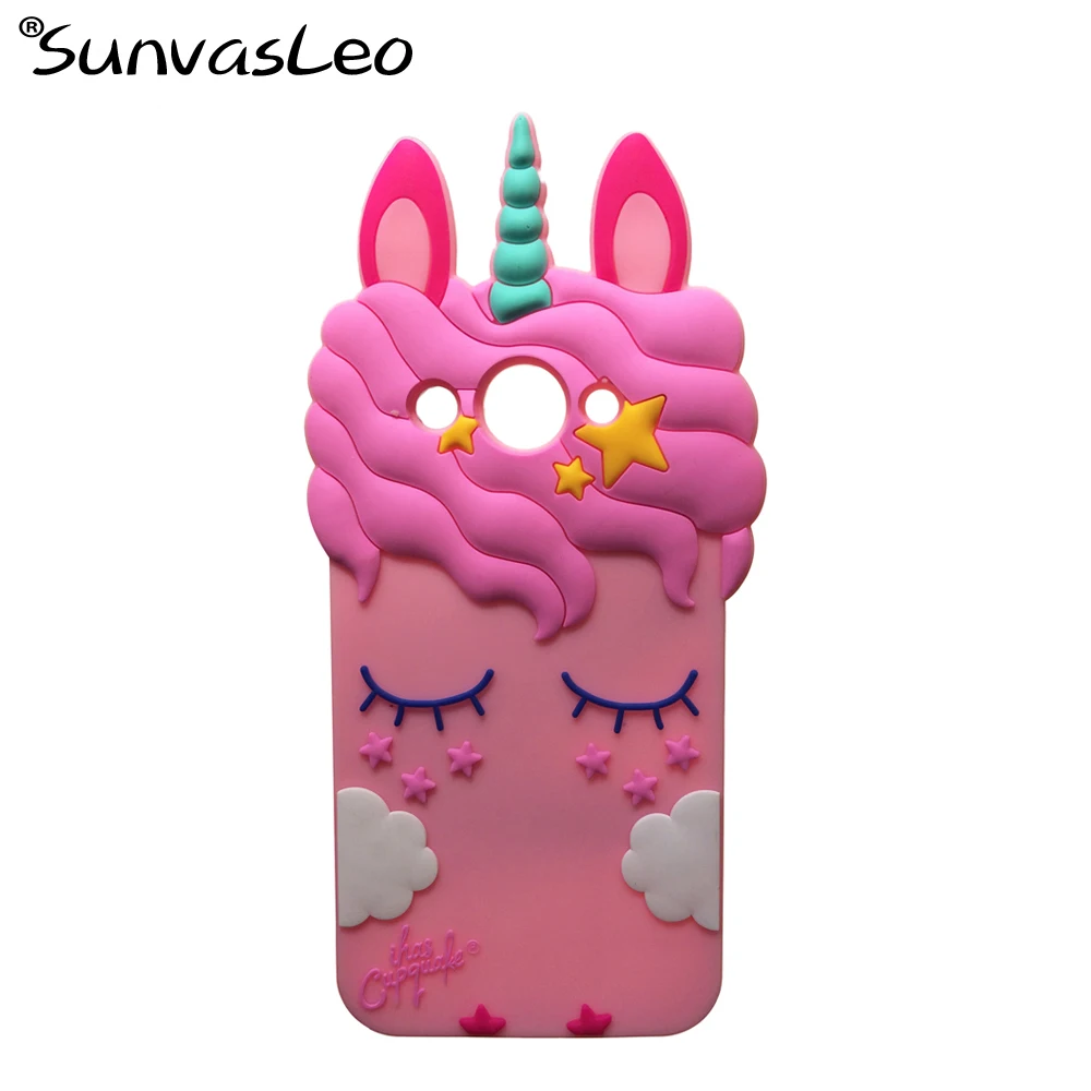 

For Huawei Y3 2017 Case 3D Unicorn Silicon Cartoon Soft Phone Back Cover Case Skin Shell for Huawei MT6737M CRO-L02 CRO-L22 5.0"