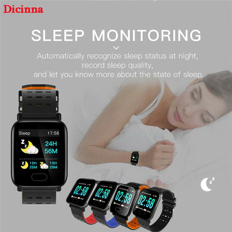 

Life Waterproof Sport Fitness Smart Watch Activity Tracker WomenMen Kids Fitbit Heart Rate For IOS and Android