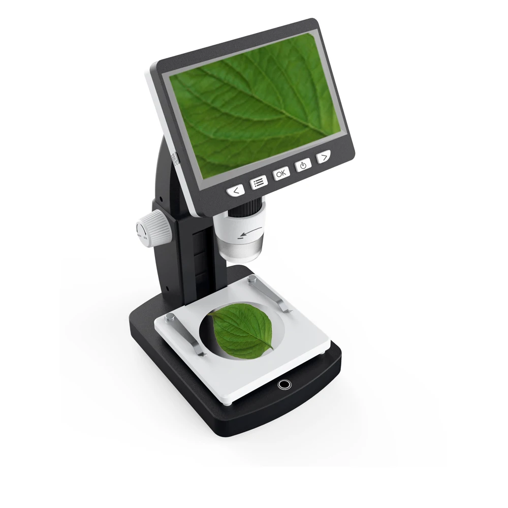 

Desktop Digital Microscope Children Biological Microscope with High Brightness 8 LEDs For Electronics Insect Observation
