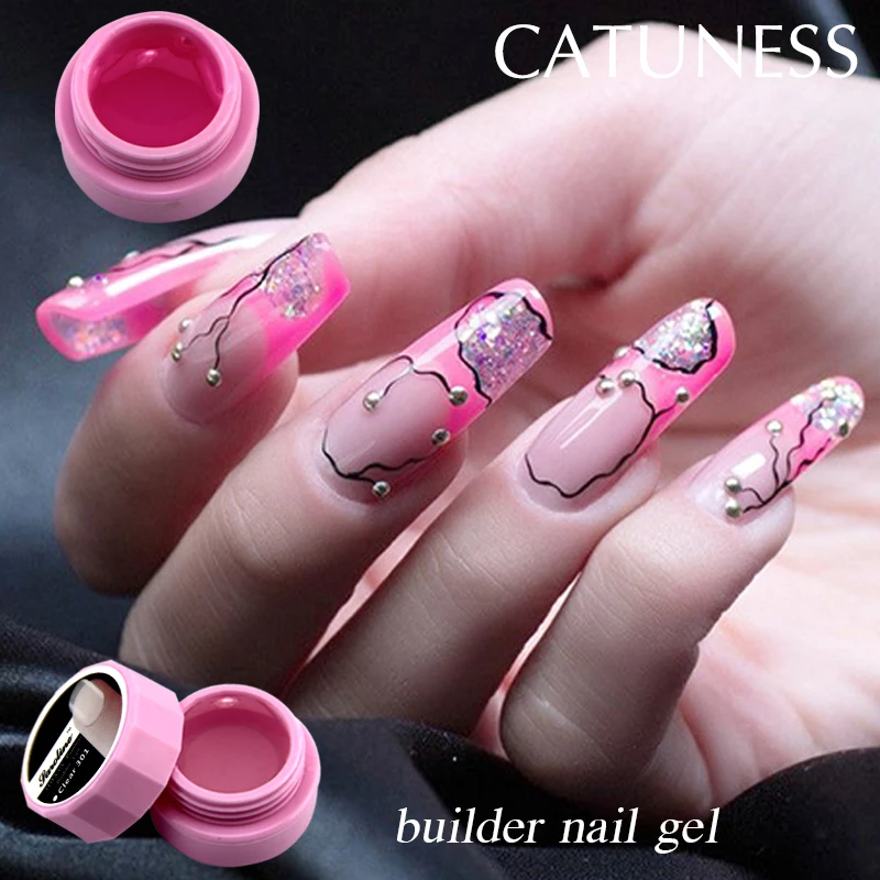 

CATUNESS Latest 3 Colors Crystal Jelly Gel Semi-persistent Artistic Camouflage Nail Tools Soak UV Extension Gel Varnish