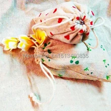 100 шт/партия CBRL джутовые сумки, Холщовый мешочек, льняной мешочек для туалетных принадлежностей/зерна/бобы, различные цвета, размер по индивидуальному заказу