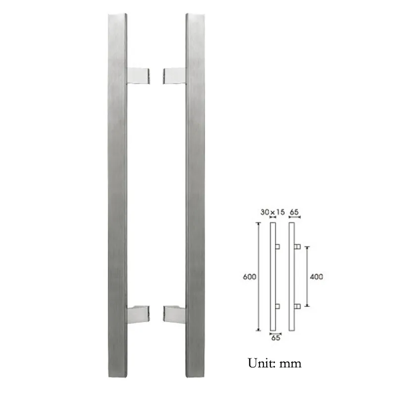Рама дверная ручка PA-123-30* 15*600 мм Стеклянная Дверная ручка из нержавеющей стали ручки для входных/передних деревянных/металлических/стеклянных дверей