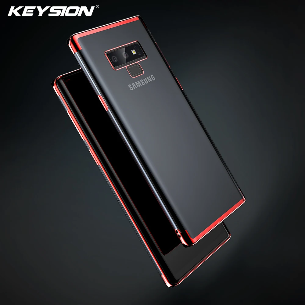 Чехол KEYSION из мягкого ТПУ для Samsung Galaxy Note 9 8 S9 Plus S8 S7 A6 Ультратонкий Прозрачный