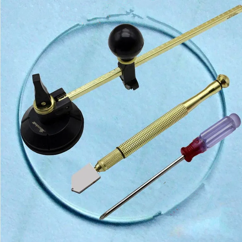 3pcs/set 40cm Top Quality Glass Cutter 6 Wheel compasses Circular