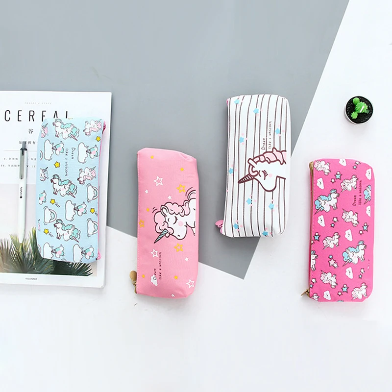 

Cute unicorn Women Portable Canvas Multifunction Beauty Zipper Travel Cosmetic Bag Makeup Case Toiletry Pouch Pen Purse bags