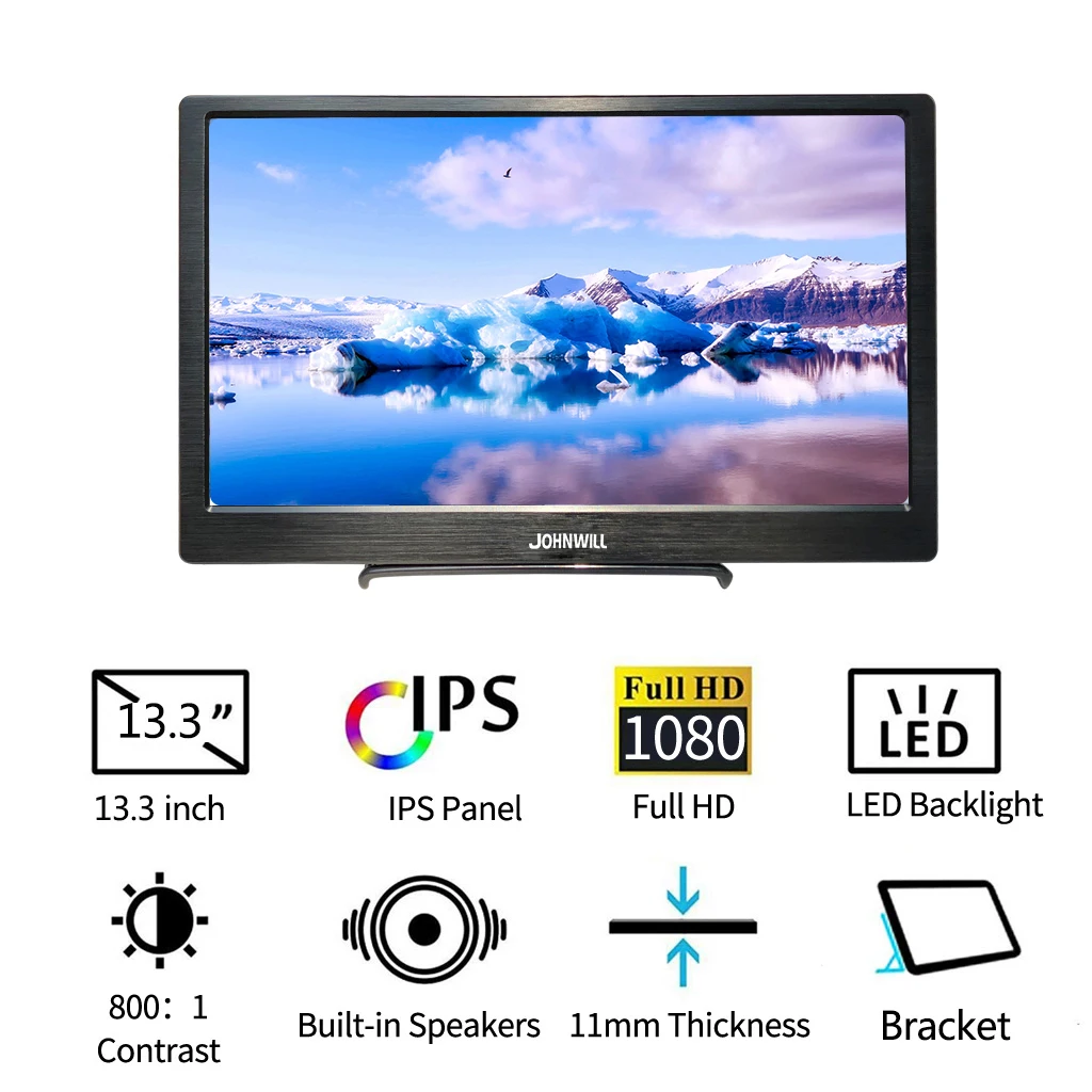 13 3 &quotlcd 1080 P дисплей с мини HDMI CNC портативный монитор для ноутбука Raspberry Pi Дрон