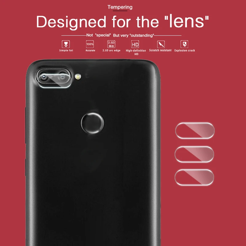 

HD Rear Camera Lens Tempered Glass Film For Lenovo S5 K520 Back Camera Lens Protector Film Protective Glass With Cleaning kits