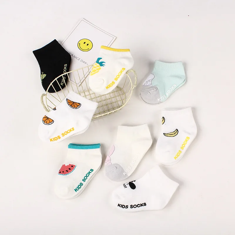 Hot! ! ! Cartoon Baby Boat Socks 100% Cotton Non-slip Floor Socks Newborn Comfort Socks Baby Accessories