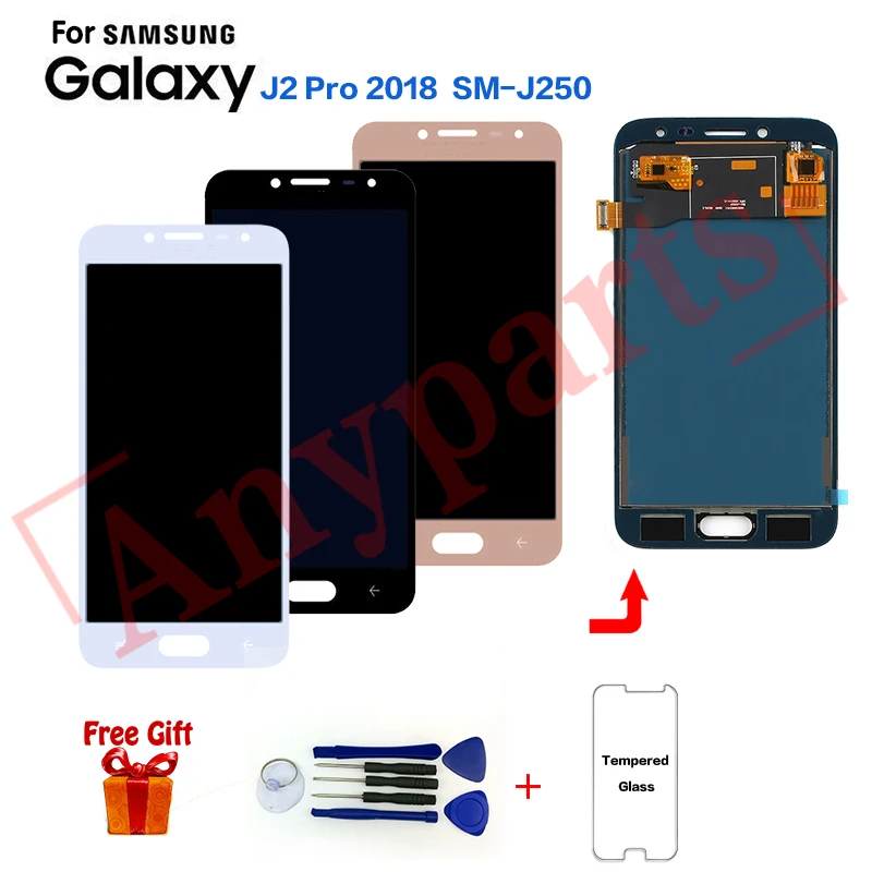 Для samsung J2 Pro SM-J250F Дисплей ЖК-дисплей Экран в сборе для 2018 SM-J250FZ Grand