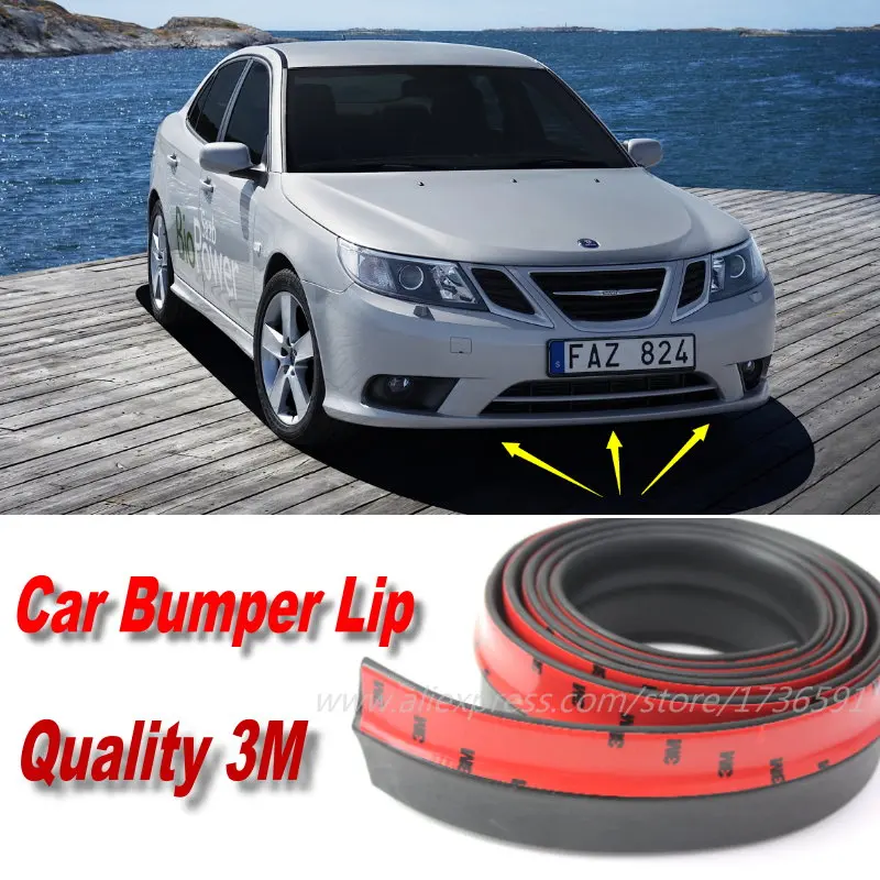 Car Bumper Lips For Saab 9 3 93 Aero MY14 Turbo X / Front Lip Deflector