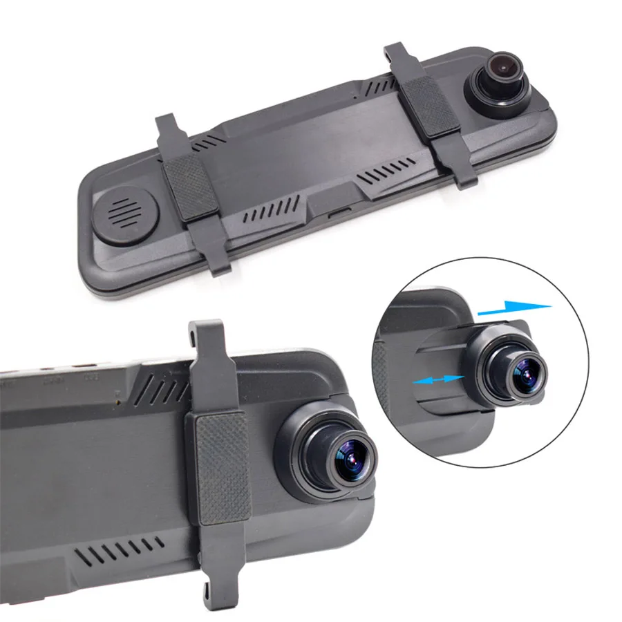 XCGaoon 10 дюймов Автомобильный видеорегистратор с сенсорным экраном зеркало заднего вида видеорегистратор Камера, двухдиапазонный, wi 1080P(спереди и сзади) и функцией ночной съемки видео Регистраторы