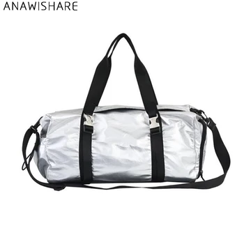 

ANAWISHARE Women Travel Bags Men Luggage Leather Travel Duffle Bag Waterproof Daily Travel Handbag Shoulder Bag Bolso Deporte